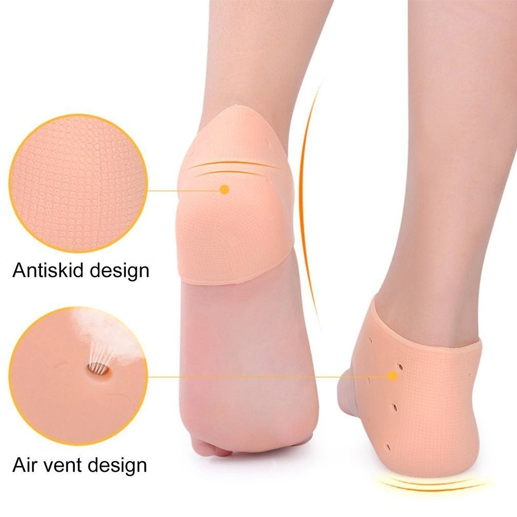 Half Heel Pain Anti-Crack Silicone Set – Unisex Anti-Crack Pain Relief - 01 Pair